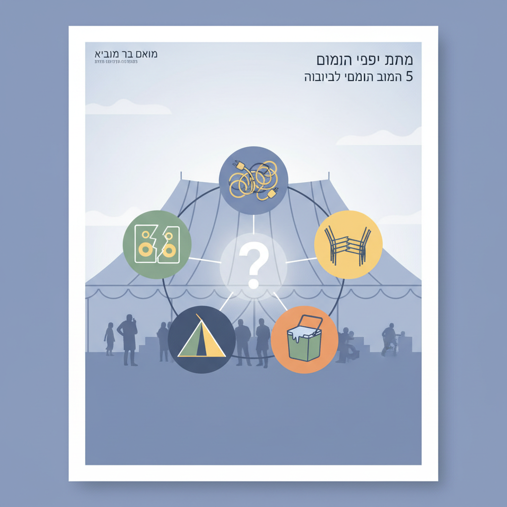 השכרת ציוד לאירועים: 5 טעויות נפוצות שכדאי להימנע מהן